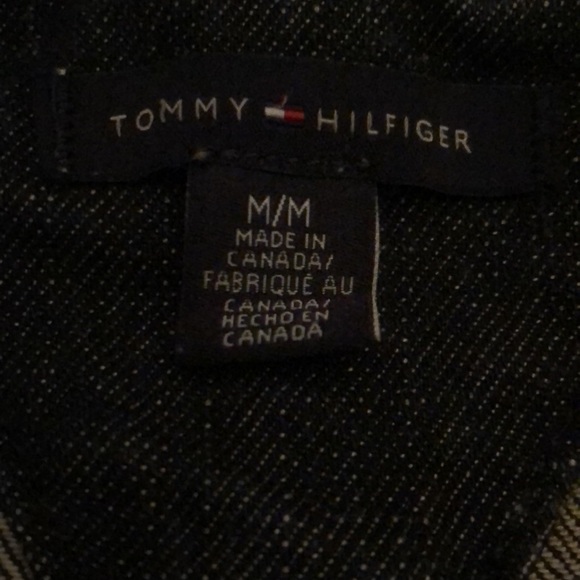 Tommy Hilfiger | Women's vintage cropped denim Jean  jacket size Medium - Picture 6 of 8